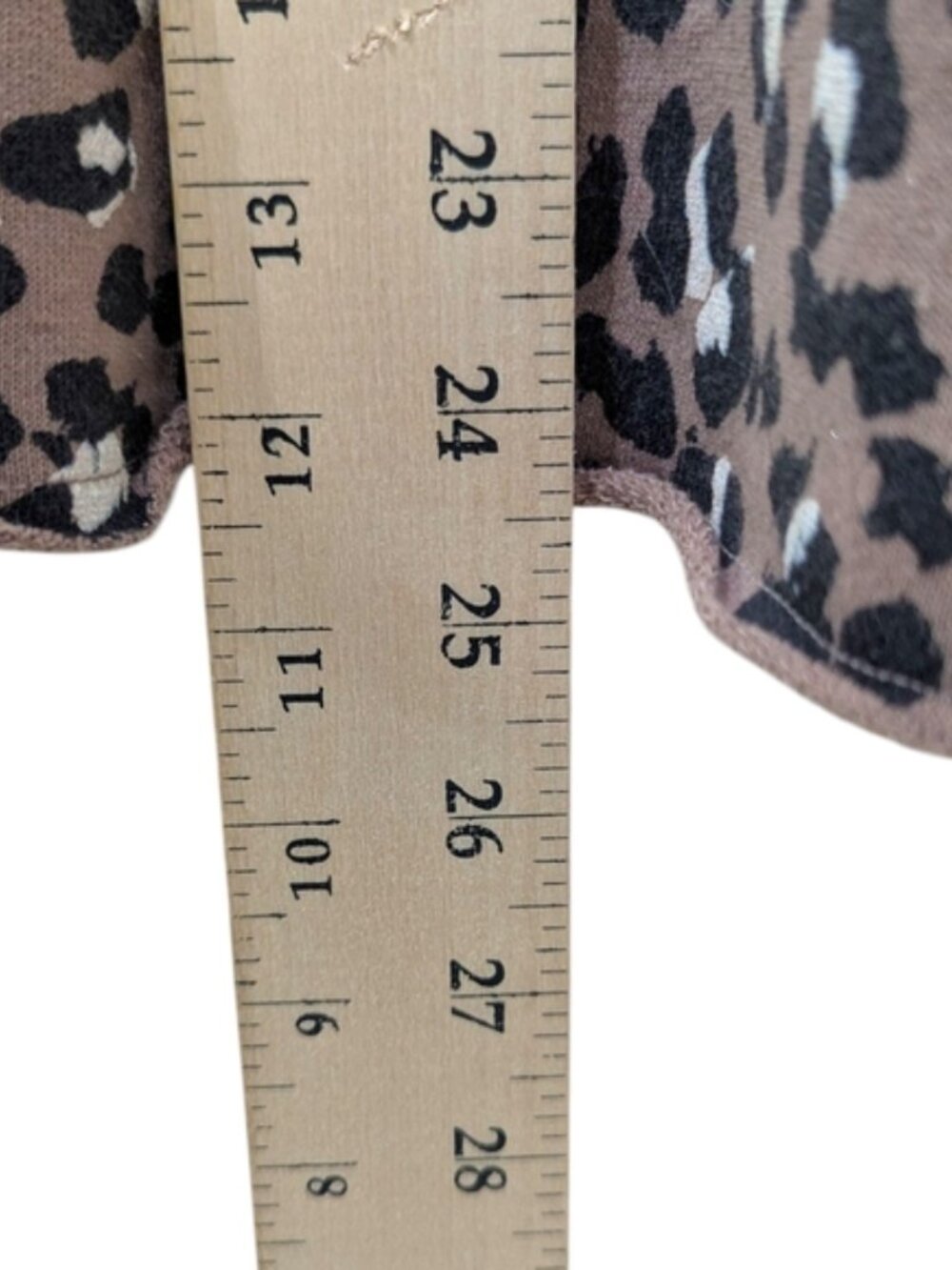 Rails Reeves Mountain Leopard Animal Print Raw Hem Sweatshirt (S) - Picture 10 of 10